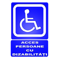 indicator pentru accesul persoane cu handicap