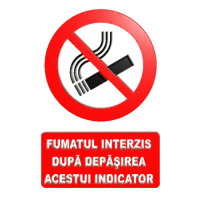 indicatoare de restrictii pentru fumat